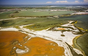 Salt patterns on the surface of the salines of Le Grau-du-Roi, Camargue, Languedoc-Roussillon, France Salt patterns on the surface of the salines of Le Grau-du-Roi, Camargue, Languedoc-Roussillon, France