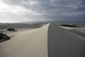 Sand Dunes Cast in Shadow Under a Dramatic Stormy Sky. Arniston, Western Cape Province, South Africa Sand Dunes Cast in Shadow Under a Dramatic Stormy Sky. Arniston, Western Cape Province, South Africa