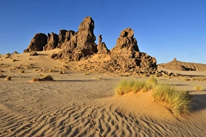 Sandstone rock formation on Tasset Plateau, Tassili n'Ajjer National Park, Unesco World Heritage Site Sandstone rock formation on Tasset Plateau, Tassili n'Ajjer National Park, Unesco World Heritage Site