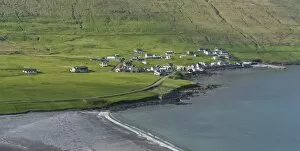 Sandvik, the northernmost village on Suouroy, Faroe Islands, Denmark
