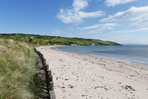 Shoreline Gallery: Sandy beach in Cushendun, County Antrim, Northern Ireland, Ireland, Great Britain, Europe