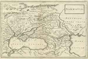Latin Script Gallery: Sarmatia modern Ukraine and Russia 18th century 1740