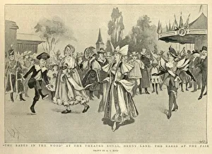 Scene from the Pantomime, Babes in the Wood, at the Theatre Royal, Drury Lane, Victorian Scene from the Pantomime, Babes in the Wood, at the Theatre Royal, Drury Lane, Victorian