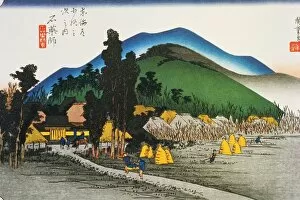 Images Dated 4th January 2007: Scenery of Ishiyakushi in Edo Period, Painting, Woodcut, Japanese Wood Block Print