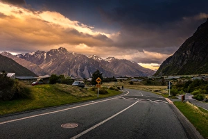 The Scenery of Village in Mount Cook, New Zealand The Scenery of Village in Mount Cook, New Zealand