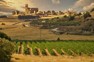 Scenic view on Artajona town. Navarre, Spain Scenic view on Artajona town. Navarre, Spain