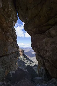 Scenic view through rock window, Wolfberg Cracks, Cederberg Wilderness Area, Western Cape Province, South Africa Scenic view through rock window, Wolfberg Cracks, Cederberg Wilderness Area, Western Cape Province, South Africa