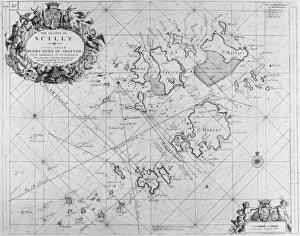 <b class=qtipBold><figcaption>Scilly Isles</figcaption></b><br>A map of the Scilly Isles, circa 1639. (Photo by Fox Photos/Hulton Archive/Getty Images)<br><em>© 2011 Getty Images</em> Scilly Isles