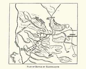 Second Boer War - Plan of the Battle of Elandslaagte Second Boer War - Plan of the Battle of Elandslaagte