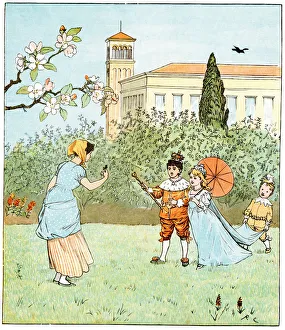 <b class=qtipBold><figcaption>Sing a Song of Sixpence - Jenny Wren</figcaption></b><br>Vintage engraving from Sing a Song of Sixpence a well-known English nursery rhyme, originating in the 18th century. But there came a Jenny Wren and popped it on again<br><em>© Duncan Walker</em> Sing a Song of Sixpence - Jenny Wren