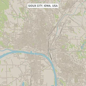 Sioux City Iowa US City Street Map Sioux City Iowa US City Street Map