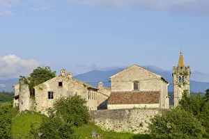 The smallest town in the world, with the bell tower of the Church of the Assumption, Hum The smallest town in the world, with the bell tower of the Church of the Assumption, Hum