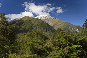 Snow-capped Mount Cuttance, 1436m, Mount Aspiring National Park, West Coast Region Snow-capped Mount Cuttance, 1436m, Mount Aspiring National Park, West Coast Region