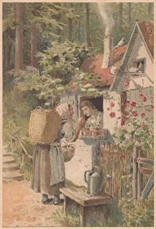 Snow white, lithograph, published in 1891 Snow white, lithograph, published in 1891