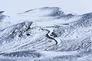 Snowy hills, Northeastern Region, Iceland Snowy hills, Northeastern Region, Iceland
