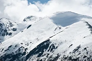 Snowy mountain landscape in north of Sikkim, India Snowy mountain landscape in north of Sikkim, India
