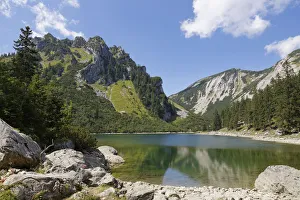 Soinsee Lake, Mt Ruchenkopfe and Mt Hochmiesing, Bayrischzell, Upper Bavaria, Bavaria Soinsee Lake, Mt Ruchenkopfe and Mt Hochmiesing, Bayrischzell, Upper Bavaria, Bavaria