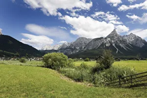 Sonnenspitze Mountain, Karwendel Mountains, Mieminger Chain near Ehrwald, Tyrol, Austria Sonnenspitze Mountain, Karwendel Mountains, Mieminger Chain near Ehrwald, Tyrol, Austria