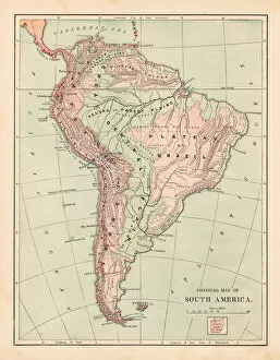 Maps Gallery: South America map 1881