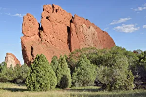 South Gate Rock, Garden of the Gods, red sandstone rocks, Colorado Springs, Colorado, USA South Gate Rock, Garden of the Gods, red sandstone rocks, Colorado Springs, Colorado, USA