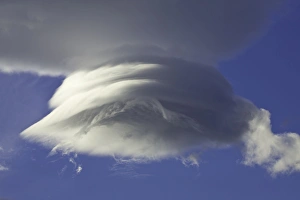 Spectacular lenticular and cumulus clouds Spectacular lenticular and cumulus clouds