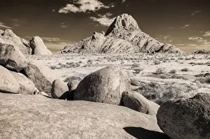The Spitzkoppe or Inselberg photographed in Infrared, Spitzkoppe, Erongo Region, Namibia The Spitzkoppe or Inselberg photographed in Infrared, Spitzkoppe, Erongo Region, Namibia
