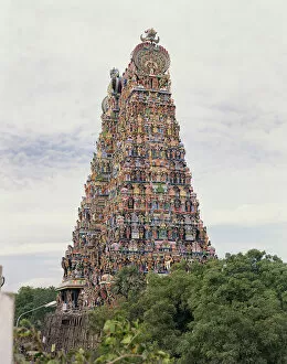 Images Dated 19th December 2005: Sri Meenakshi Amman Temple, Madurai, Tamil Nadu, India