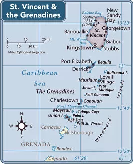 Related Images Gallery: St. Vincent and the Grenadines country map