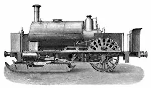 Images Dated 30th March 2013: Steam engine sledge