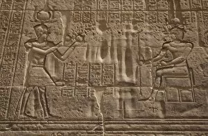 Lake Nasser Gallery: stone carving at the Temple of Philae