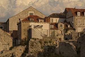 Stone houses at the old city of Dubrovnik Stone houses at the old city of Dubrovnik