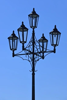 Street light, marketplace of Heide, Dithmarschen district, Schleswig-Holstein, Germany Street light, marketplace of Heide, Dithmarschen district, Schleswig-Holstein, Germany