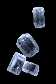 Sugar Collection: Sugar crystals, ordinary table sugar, photomicrography