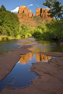Summer evening at Red Rock Crossing near Sedona, Arizona, USA Summer evening at Red Rock Crossing near Sedona, Arizona, USA