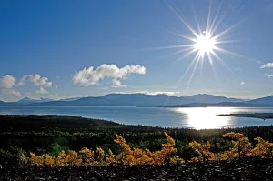 Sunrise over Desdeash Lake, Yukon terr, . Canada Sunrise over Desdeash Lake, Yukon terr, . Canada