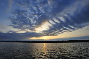Sunrise at Lake Starnberg, Fuenfseenland area, Upper Bavaria, Bavaria, Germany, Europe Sunrise at Lake Starnberg, Fuenfseenland area, Upper Bavaria, Bavaria, Germany, Europe
