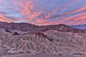Sunrise over Zabriskie Point and Panamint range, Death Valley, Death Valley National Park Sunrise over Zabriskie Point and Panamint range, Death Valley, Death Valley National Park