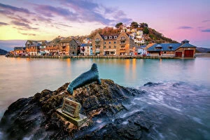 Seascape Gallery: Sunset at Nelson the Seal, Looe, Cornwall