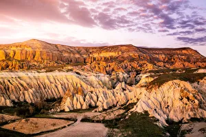 Sunset over Rose and Red Valley, Cappadocia, Turkey Sunset over Rose and Red Valley, Cappadocia, Turkey