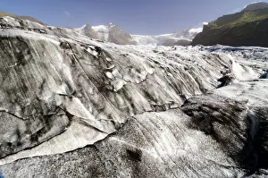 Svinafellsjokull Gallery: Svinafellsjoekull glacier tongue, Skaftafell National Park, Austurland, eastern Iceland, Iceland