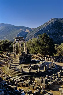 <b class=qtipBold><figcaption>Temple of Athena Delphi Greece</figcaption></b><br>Temple of Athena, The Tholos, Greek Ruins, Delphi, Greece<br><em>© Glen Allison</em> Temple of Athena Delphi Greece