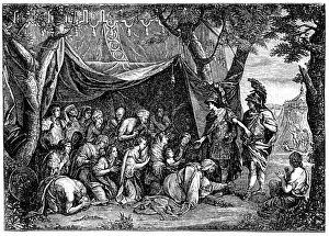 The Tent of Darius by Charles Le Brun The Tent of Darius by Charles Le Brun