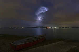 Thunderstorm over Lake Constance near Konstanz, Baden-Wuerttemberg, Germany, Europe Thunderstorm over Lake Constance near Konstanz, Baden-Wuerttemberg, Germany, Europe