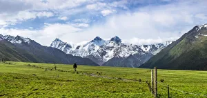 Tianshan shatwan Road and Glacier, Xinjiang, China