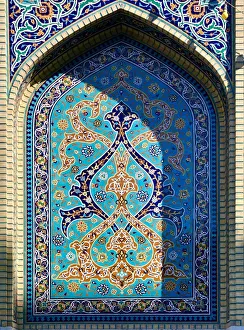 Tilework at haram complex and the imam reza shrine in mashad, Iran Tilework at haram complex and the imam reza shrine in mashad, Iran