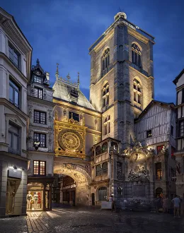 Tower of Gros Horloge in Rouen, Normandy, France Tower of Gros Horloge in Rouen, Normandy, France