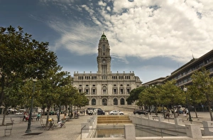 Town Hall building (Camara Municipal do Porto) on Liberdade Square, Porto, Portugal Town Hall building (Camara Municipal do Porto) on Liberdade Square, Porto, Portugal