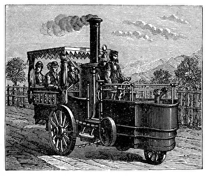 Traction Engine, Or Steam Car, Invented By M. Lotz From Nantes Traction Engine, Or Steam Car, Invented By M. Lotz From Nantes