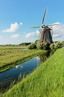 Freshness Collection: Traditional Dutch windmill near Msland, Holland, Netherlands