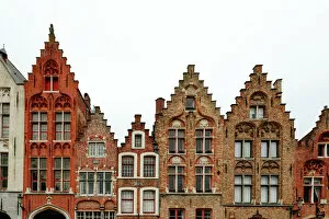 Belgium Collection: Traditional Flemish architecture in Bruges, Flanders, Belgium